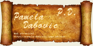 Pamela Dabović vizit kartica